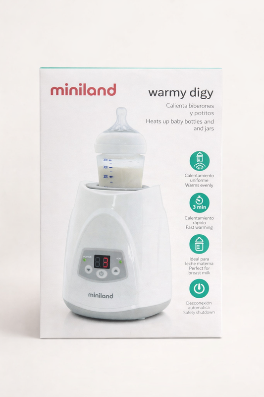 Miniland Warmy Digy – Chauffe-Biberon & Petits Pots Rapide avec Arrêt Automatique