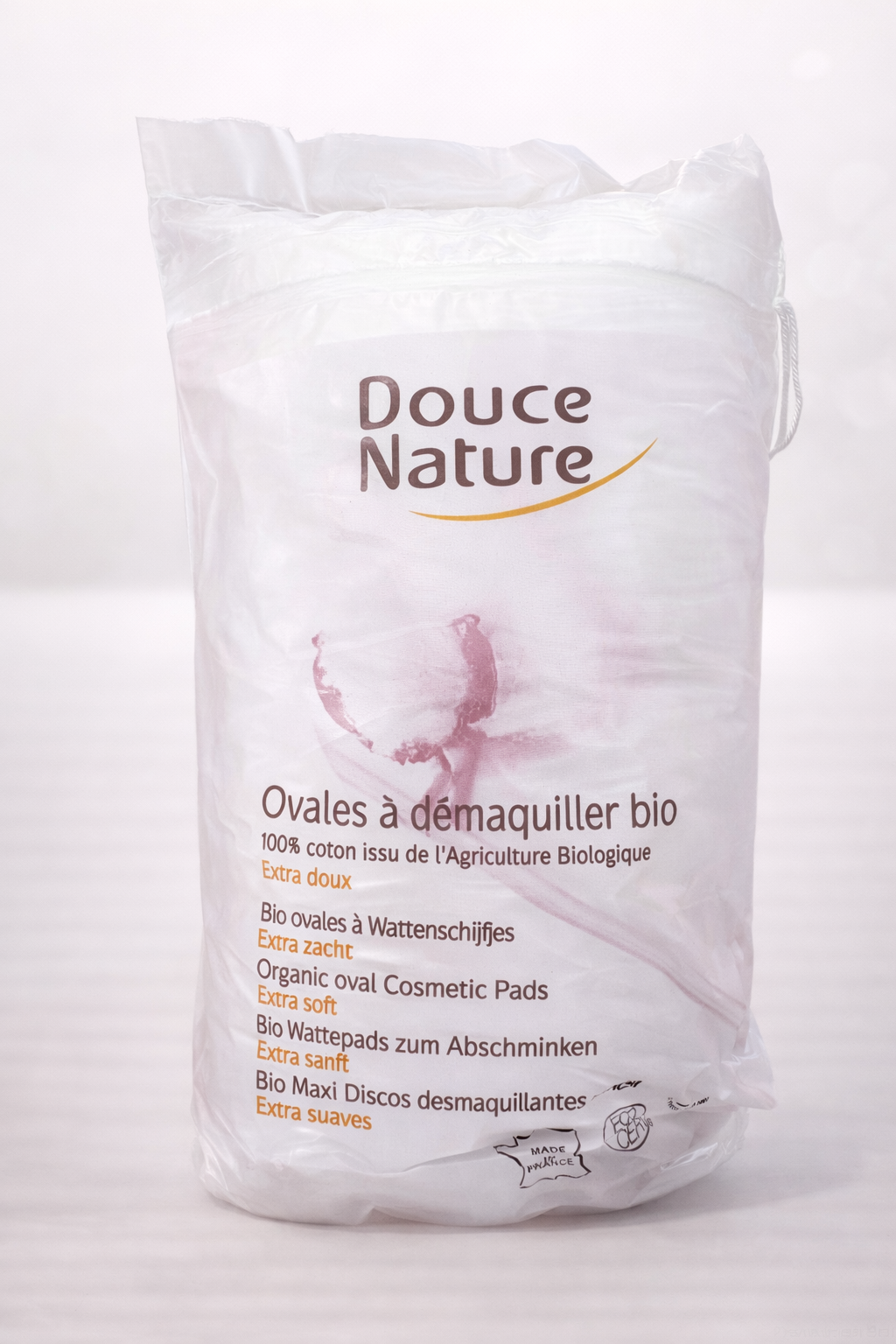 Douce Nature Ovales à Démaquiller Bio – 100% coton biologique, Extra doux