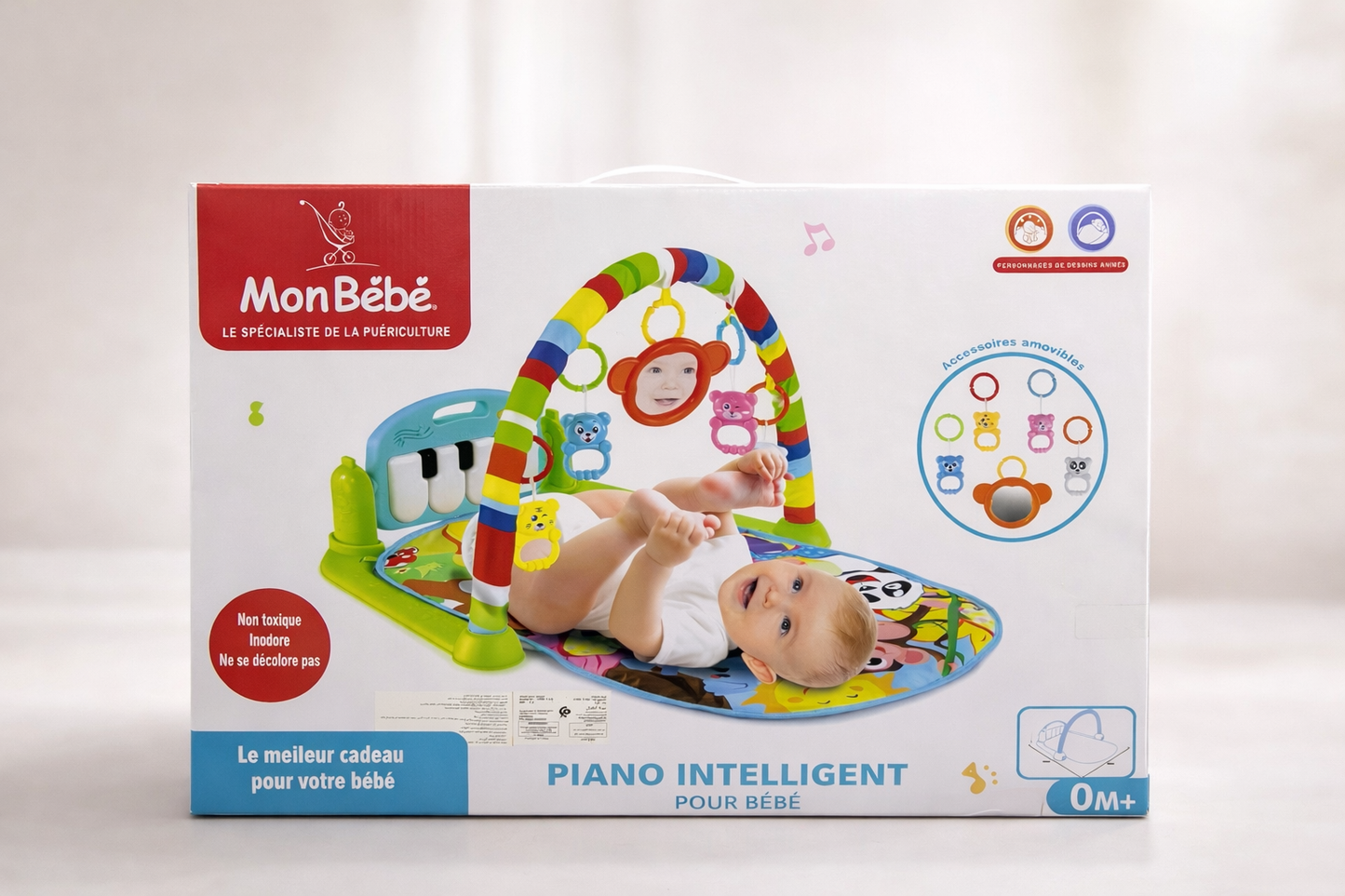 Piano intelligent pour bébé – Tapis d’éveil MonBébé (0M+)