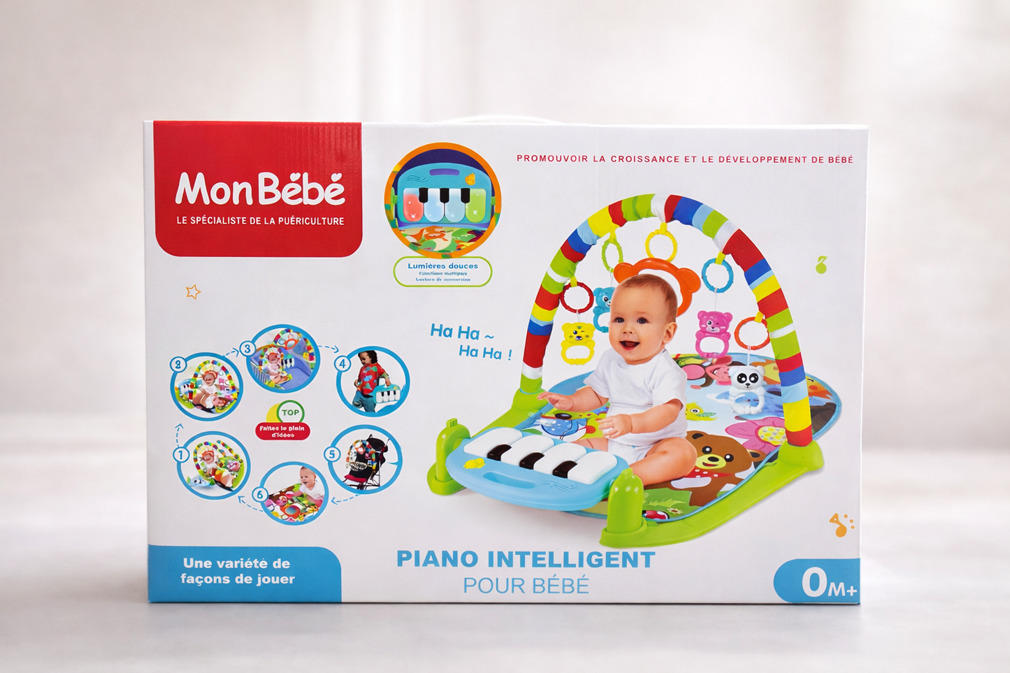 Piano intelligent pour bébé – Tapis d’éveil MonBébé (0M+)