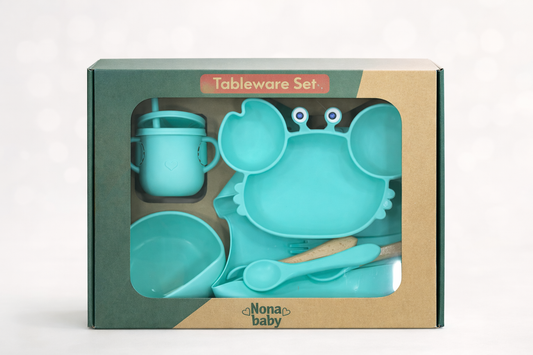 Coffret repas (set repas ) bébé en silicone – Ensemble complet