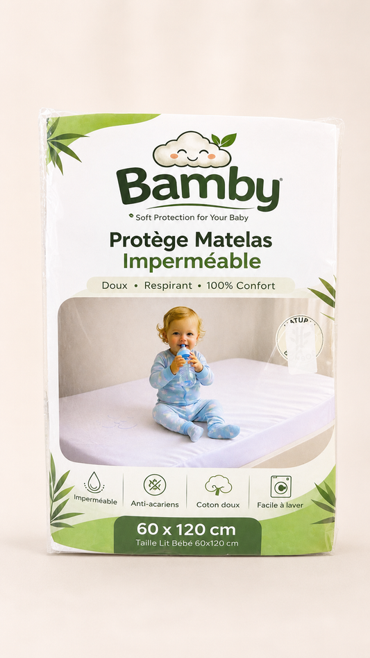protege matelas impermeable 120cm x 60 cm